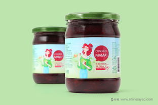 上海食品包裝設(shè)計公司分享手繪人物插圖風(fēng) мама 母親牌泡菜咸菜包裝設(shè)計